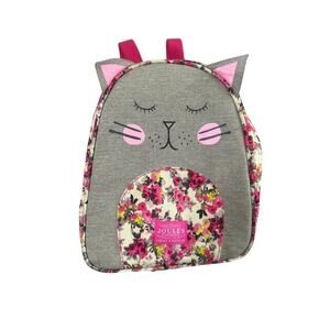 Joules Cat Backpack Bag Zipper Small Floral Kids Girl Back to School Travel Play